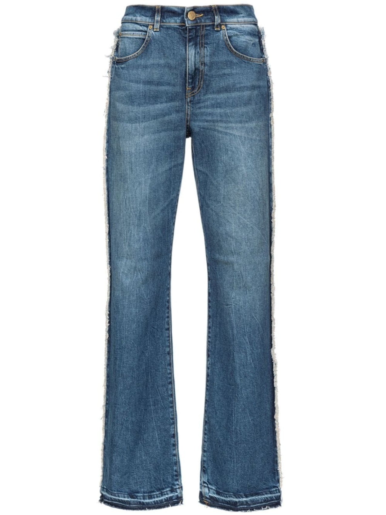 PINKO flared jeans with fringe, blue