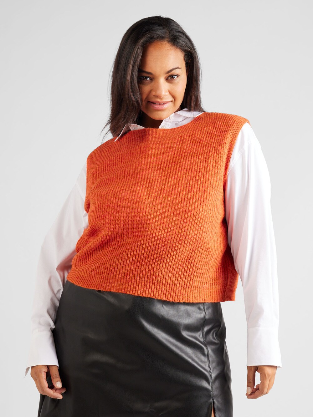 Persona By Marina Rinaldi MOLLY sweater, orange-red