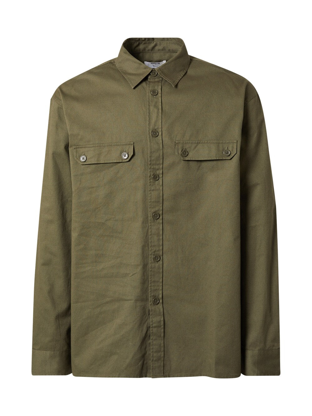 ABOUT YOU x Kevin Trapp Jeremias Regular Fit Button Down Shirt, Khaki