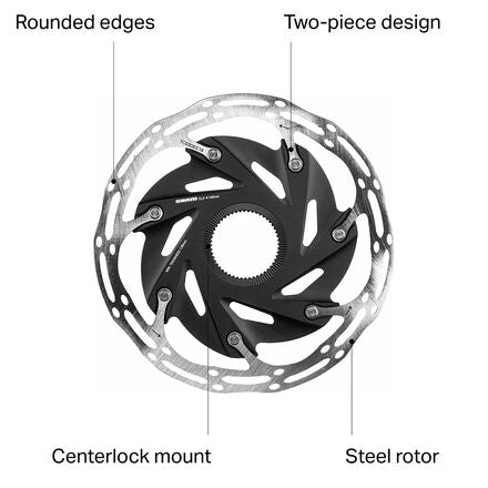 Centerline XR Rotor - Centerlock SRAM, Black/Grey