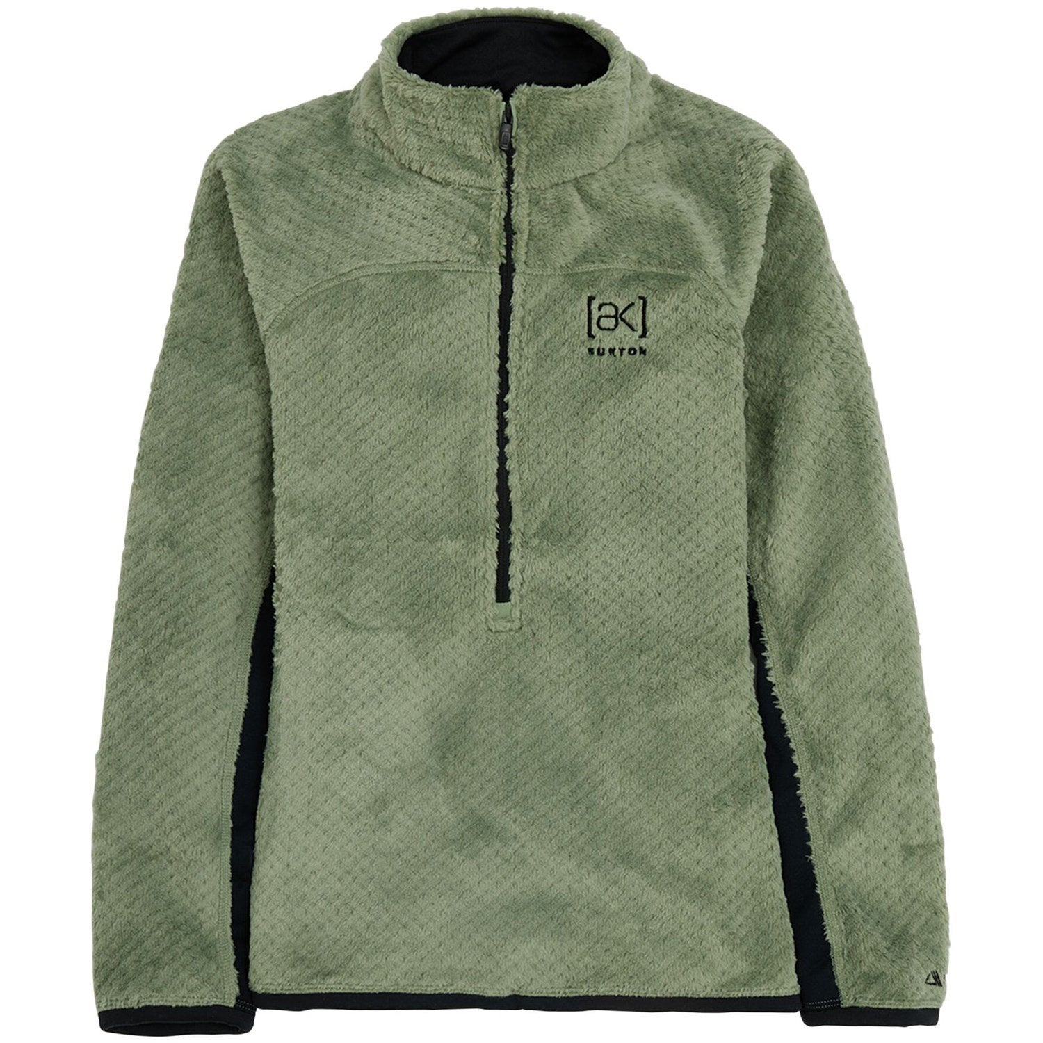 سويت شيرت Burton AK Baker Hi-Loft Quarter-Zip باللون الأخضر الفاتح