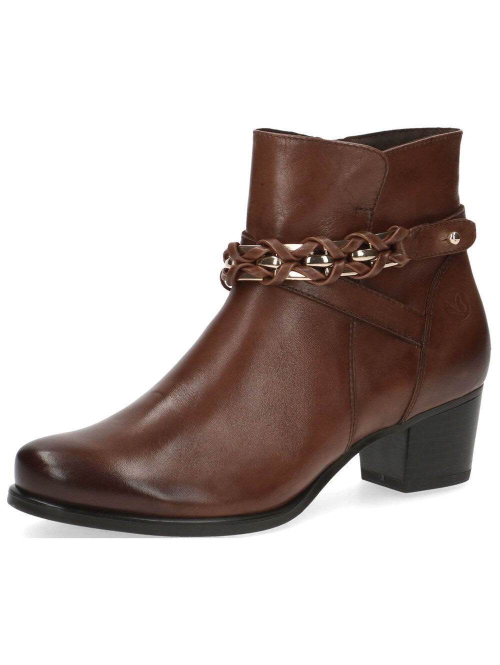 Caprice ankle boots, cognac