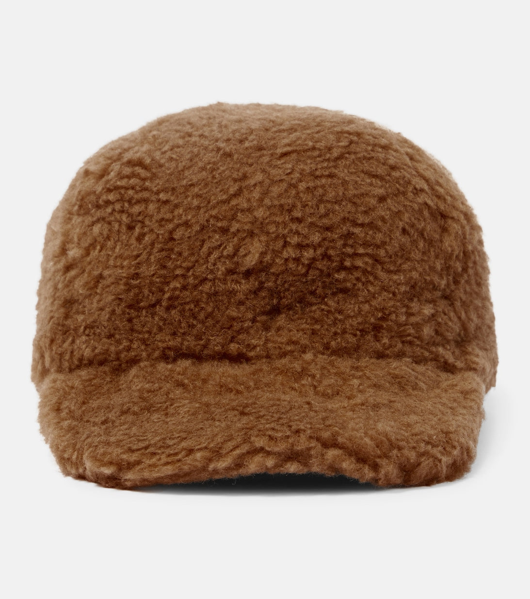 Camel hair gimmy and Max Mara silk baseball cap, brown