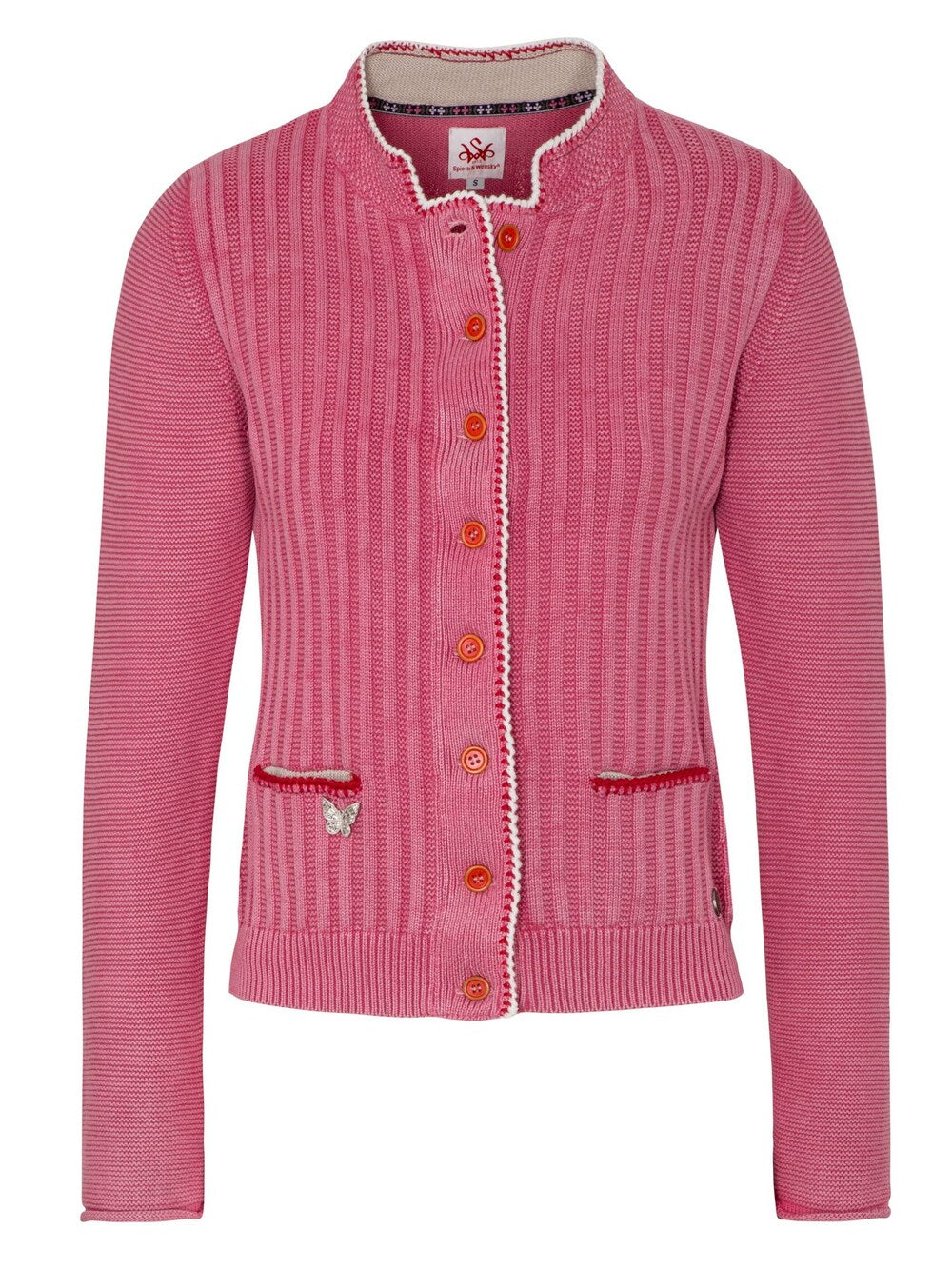 Knitted cardigan SPIETH & WENSKY Alexa, berry