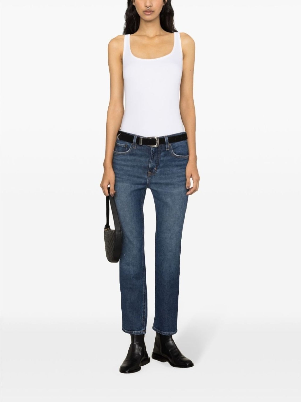 Lauren Ralph Lauren Cropped Skinny Jeans Blue