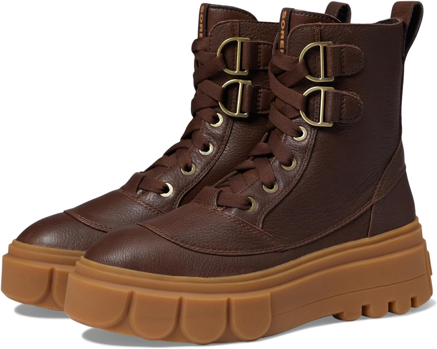 حذاء Caribou X Boot Lace مقاوم للماء من SOREL، لون التبغ/العلكة 10