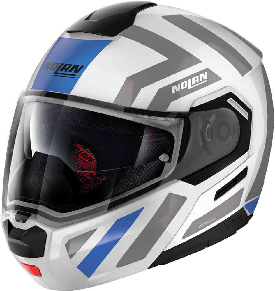 N90-3 Laneway N-Com Nolan Helmet, matte white/blue