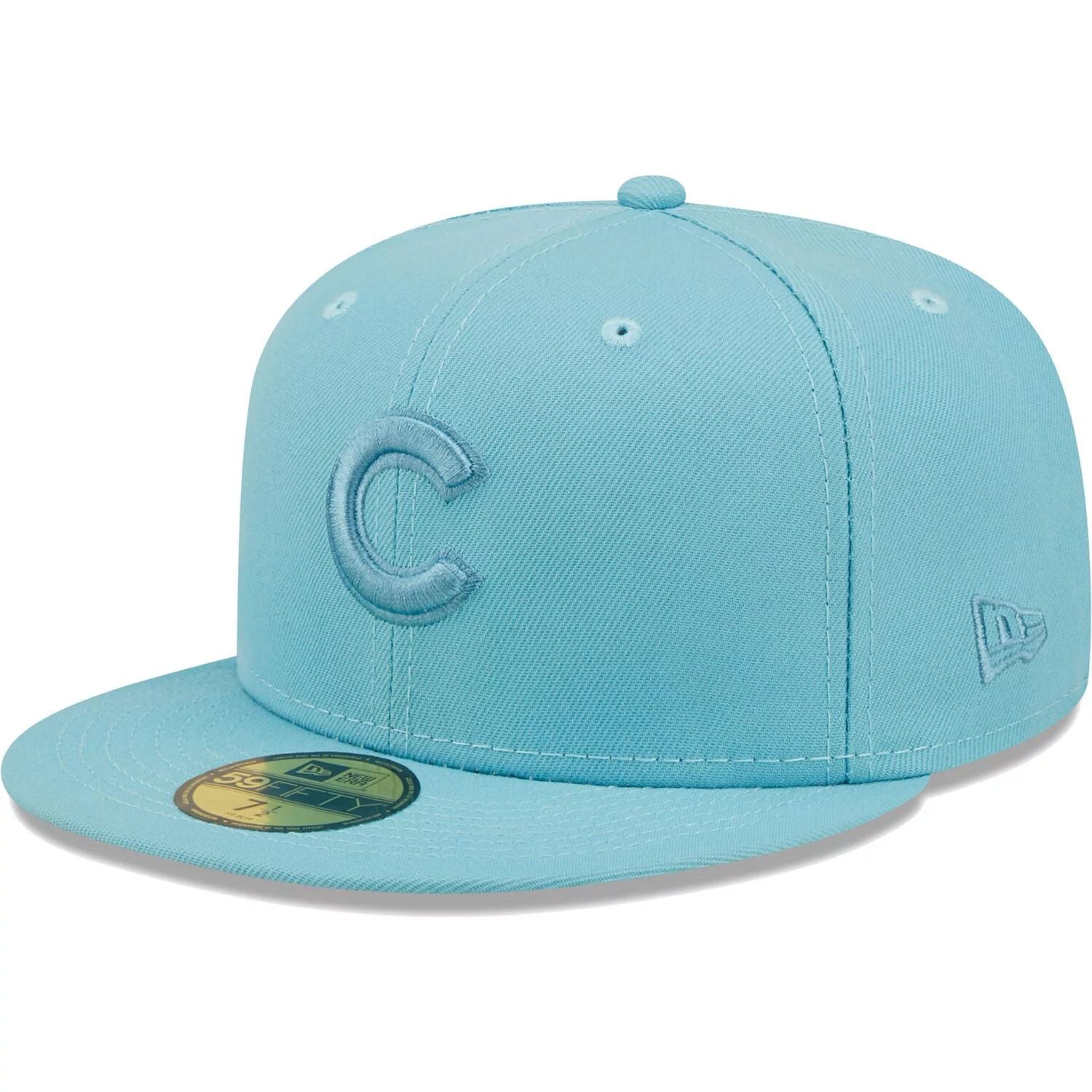 قبعة رجالية باللون الأزرق الفاتح من New Era Chicago Cubs - عبوة ألوان 59FIFTY