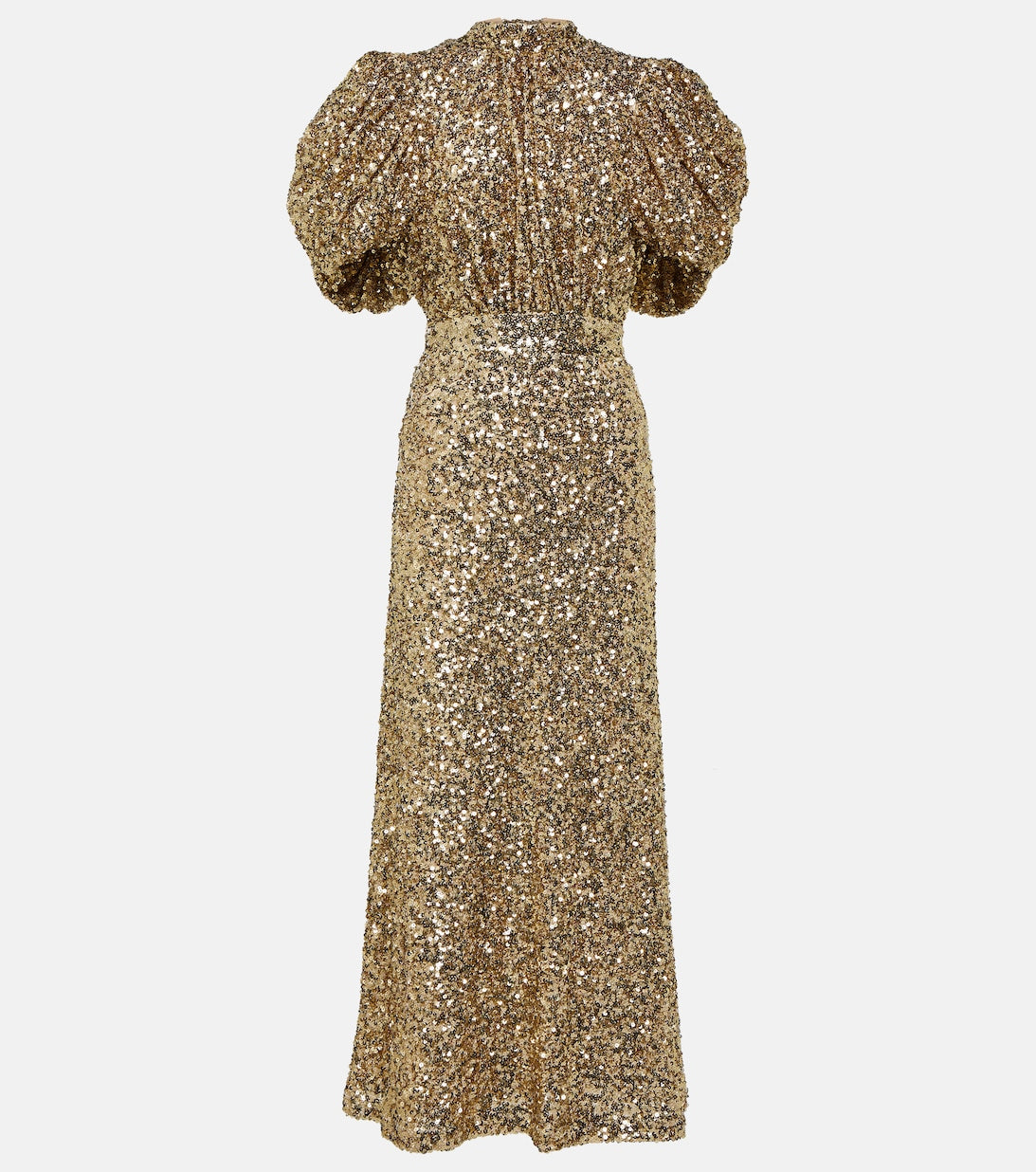 ROTATE BIRGER CHRISTENSEN sequin midi dress, gold