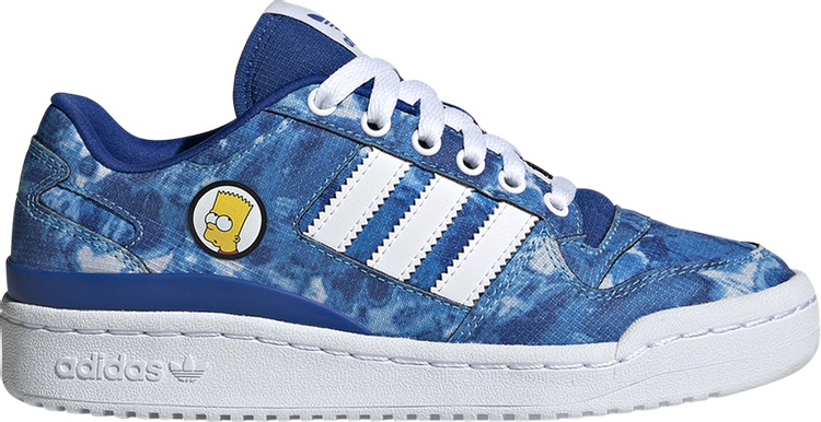 حذاء رياضي Adidas The Simpsons x Forum Low Big Kid 'Bart Simpson' باللون الأزرق