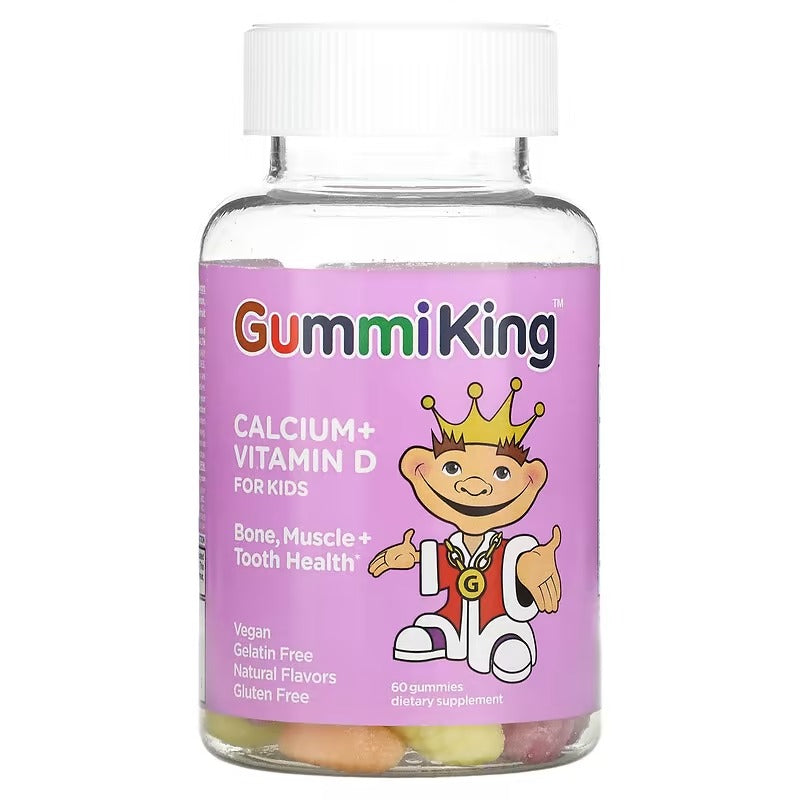 Calcium and Vitamin D GummiKing for Children, 60 Gummies