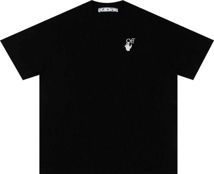 Off-White Marker Short-Sleeve Over Tee 'Black/Fuchsia', black