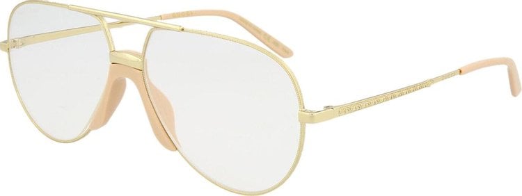 Gucci Aviator Style Metal Sunglasses Metallic Gold, gold