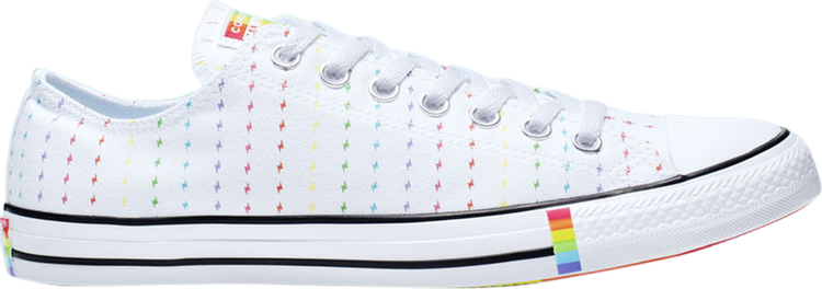 حذاء رياضي Converse Chuck Taylor All Star Ox Pride Pattern باللون الأبيض