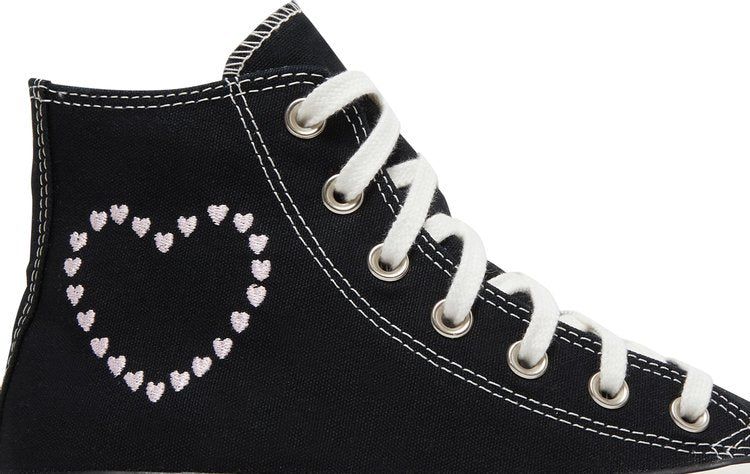 Converse Wmns Chuck Taylor All Star High Embroidered Hearts - Black