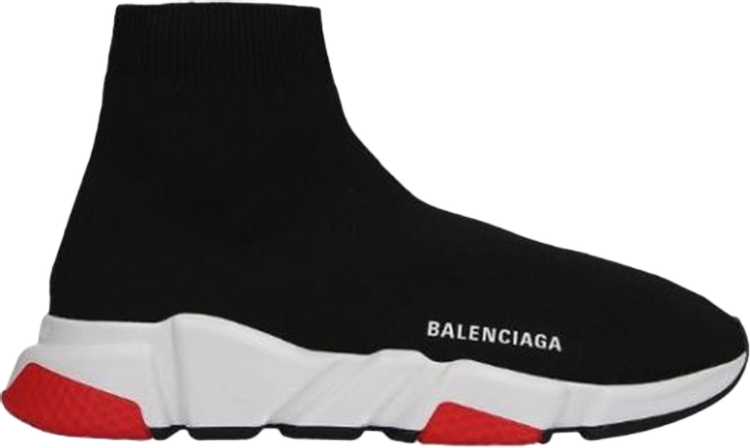 حذاء رياضي Balenciaga Speed ​​Trainer Mid Black Red 2017، أسود