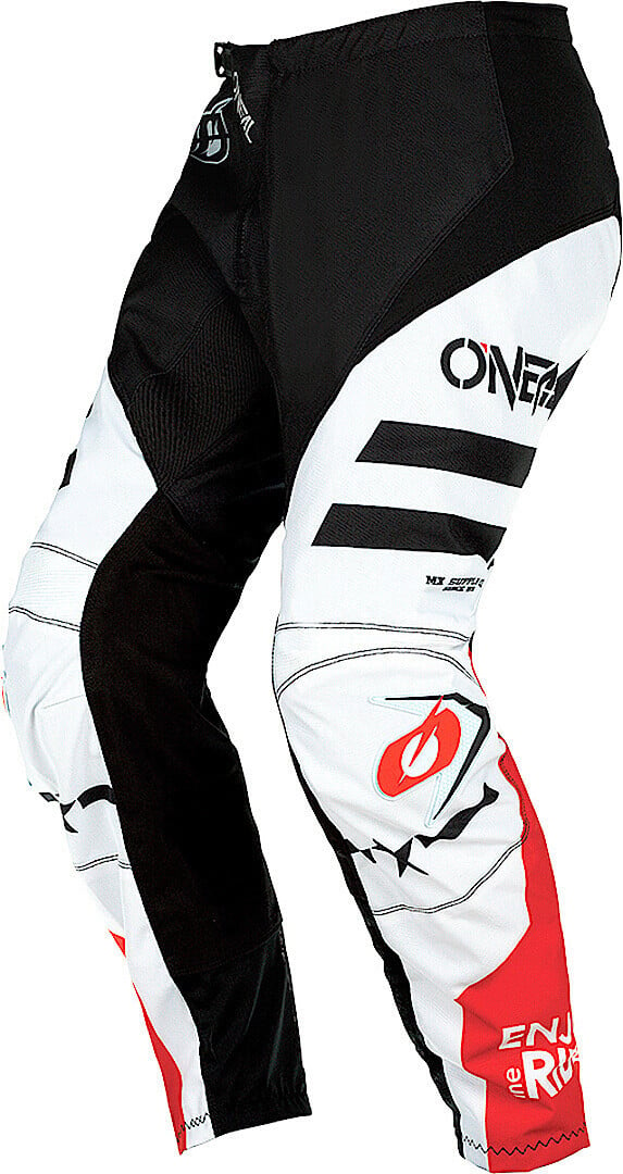 Oneal Element Squadron V.22 Motocross Pants, White/Black/Red