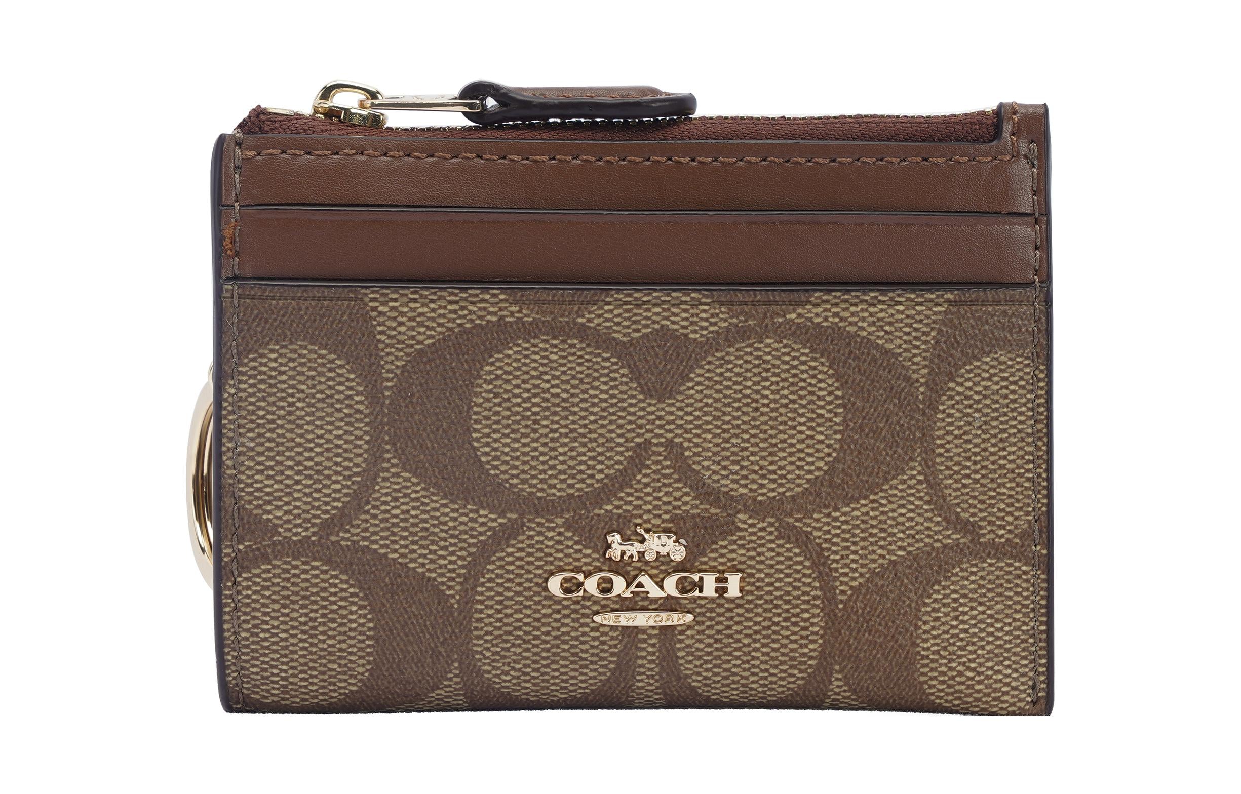 Slim Women's Business Card Holder Coach Mini Id