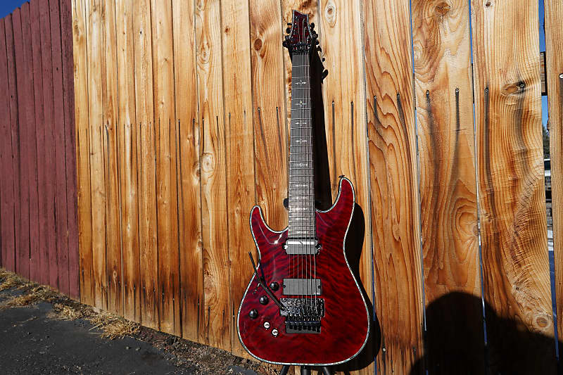 Schecter DIAMOND SERIES Hellraiser C-7FR/S - 7-string left-handed electric guitar Black Cherry (2022)