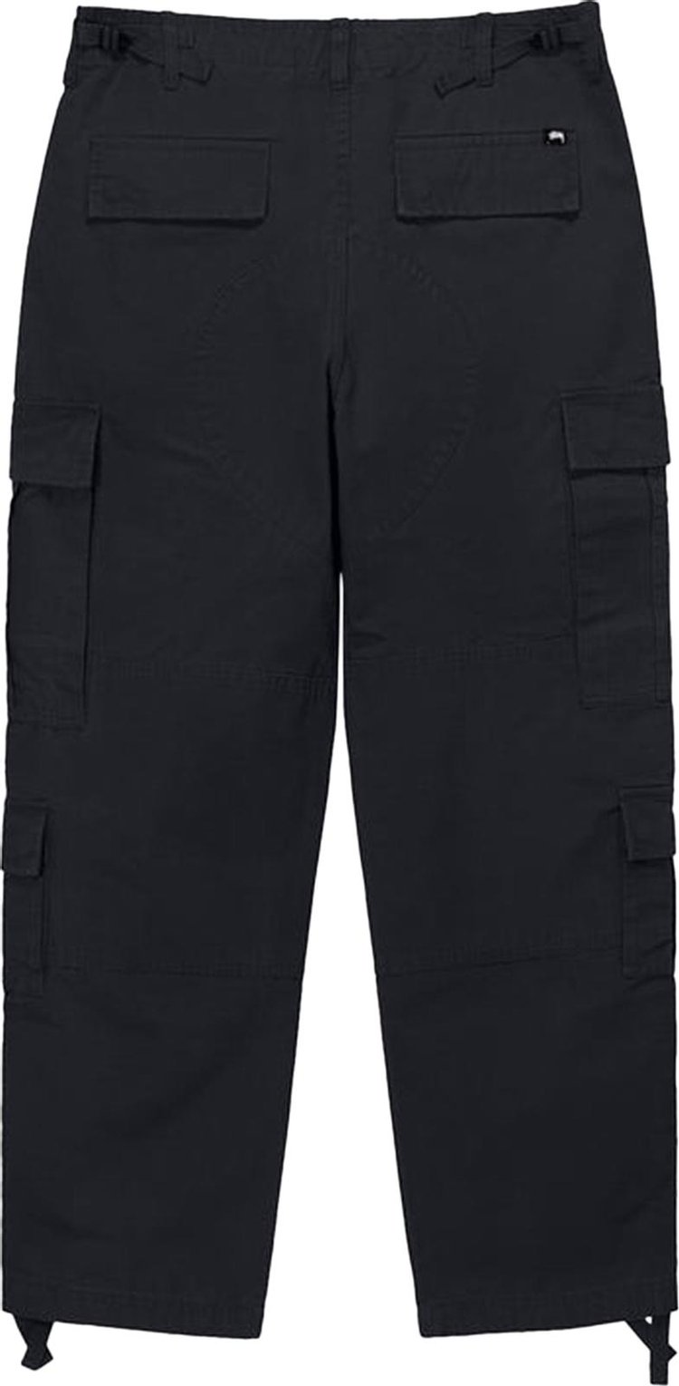 Stussy Ripstop Surplus Cargo 'Black' Pants, black