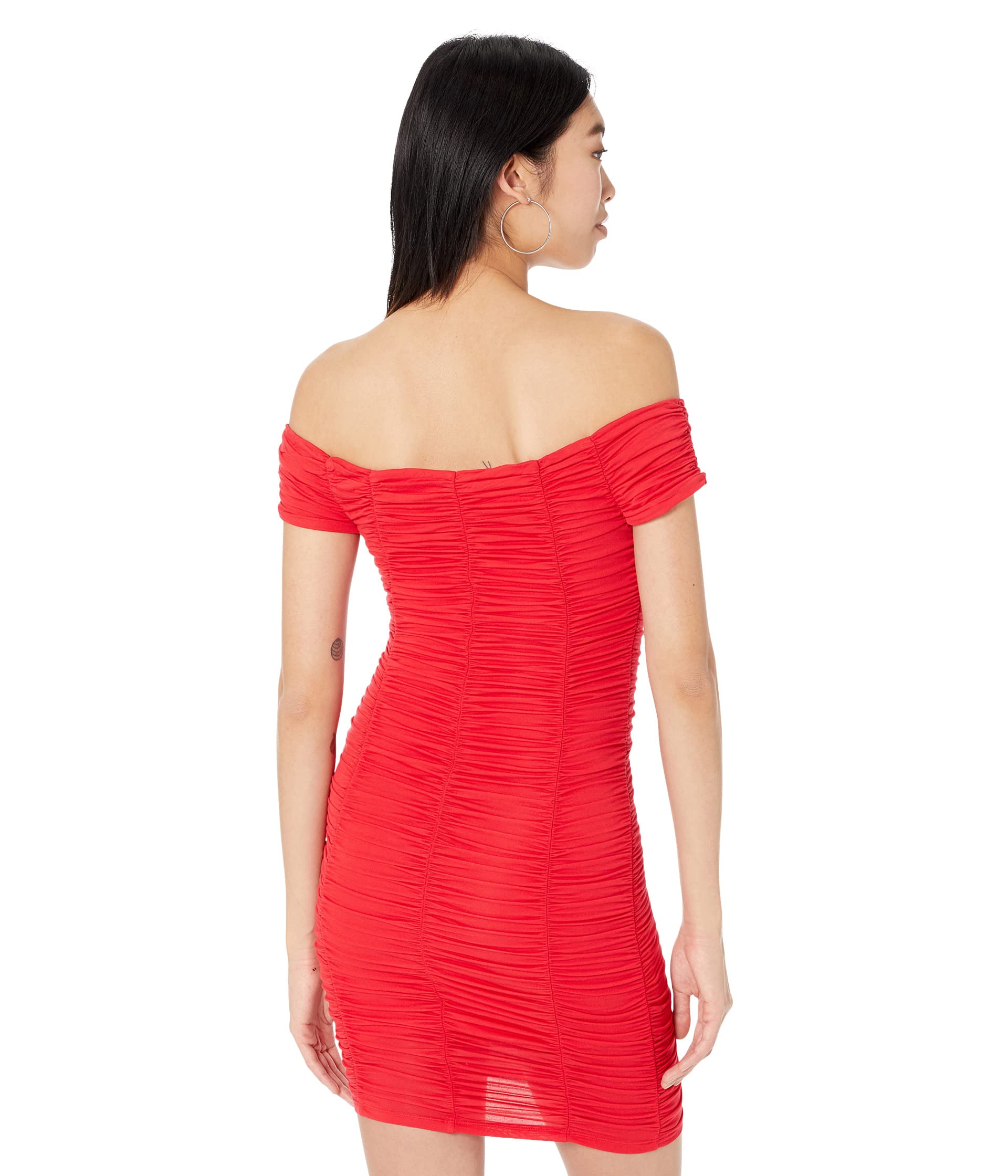 Bebe Dress, Off Shoulder Ruched Dress