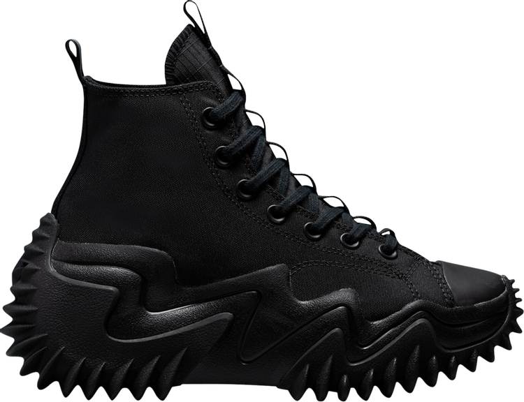 حذاء رياضي Converse Run Star Motion High Triple Black، باللون الأسود