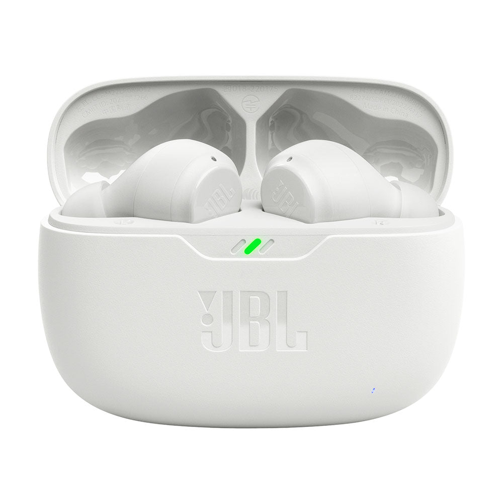 سماعات JBL Wave Beam اللاسلكية، باللون الأبيض