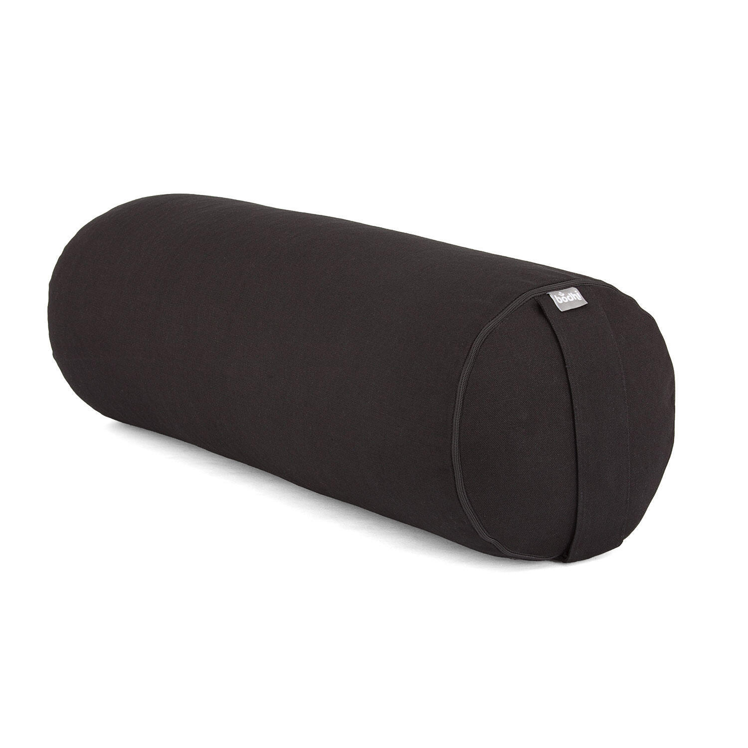 Yoga bolster (round) BASIC black, spelled body BODHI, black