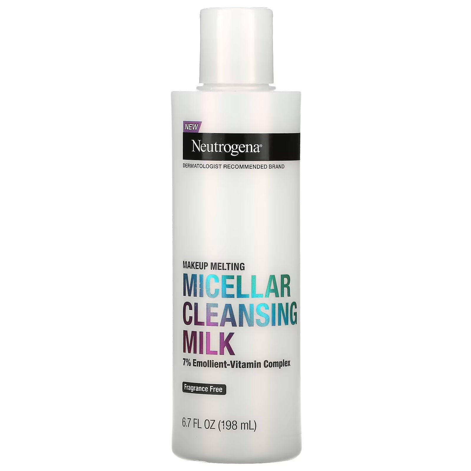 Neutrogena, Micellar Cleansing Milk, Fragrance-Free, 6.7 fl oz (198 ml)