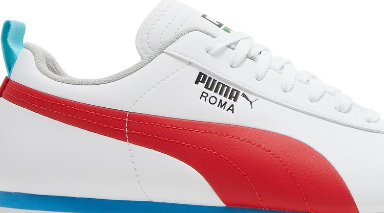 حذاء رياضي Puma Roma Game White High Risk Red، أبيض