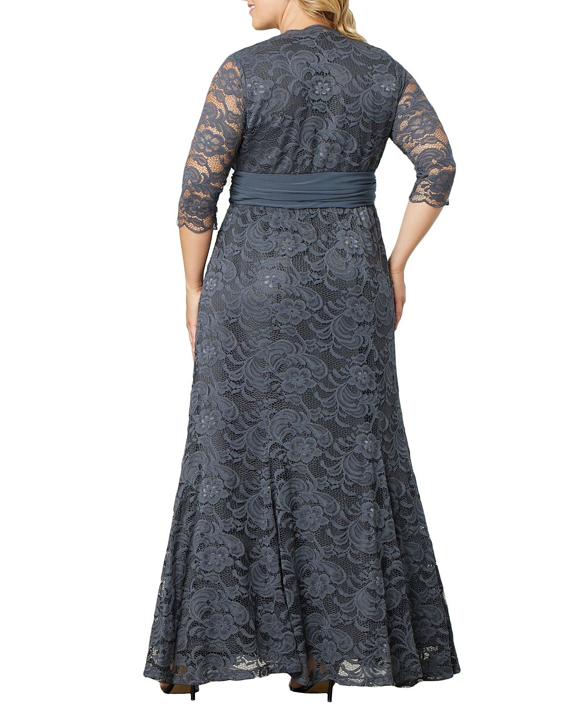 Women's Plus Size Lace Evening Dress with Screen and Siren Kiyonna