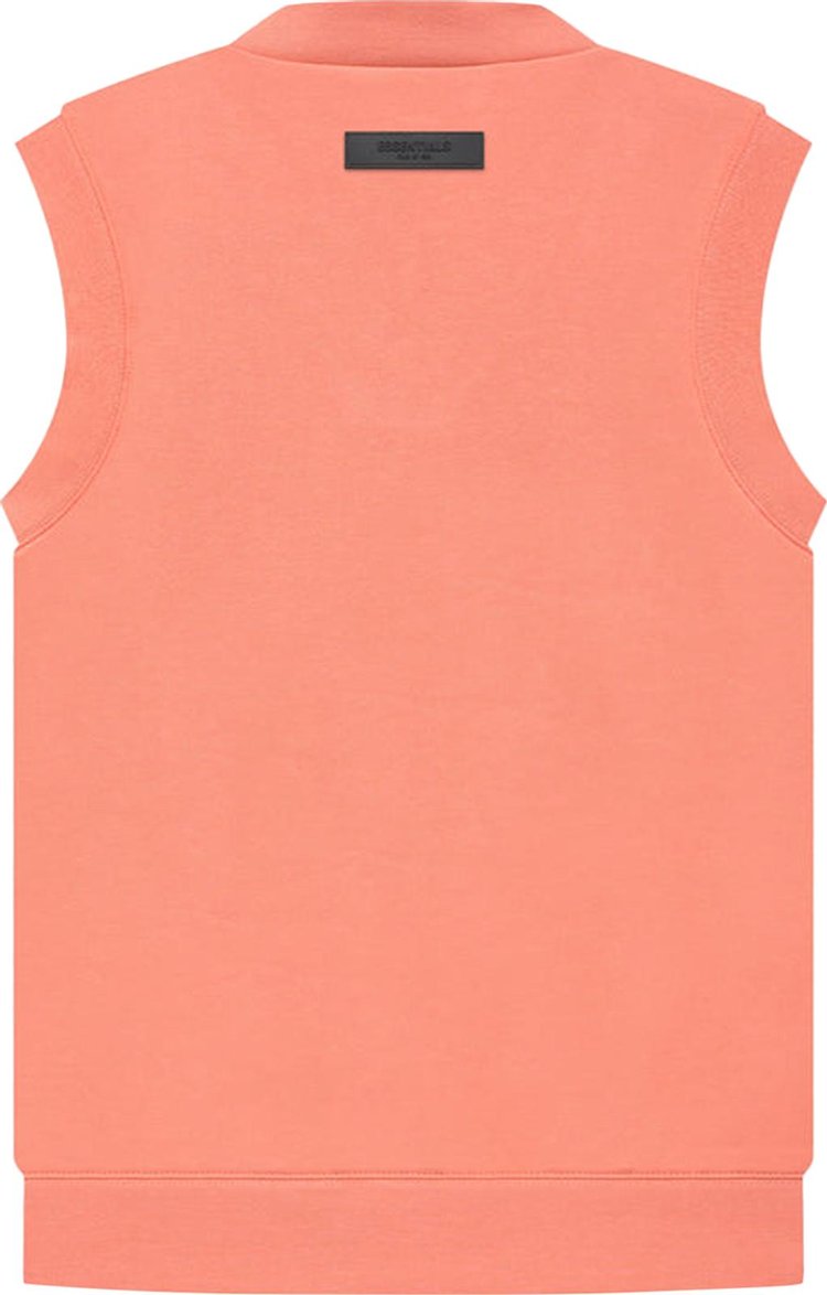 Fear of God Essentials V Neck Vest 'Coral', orange