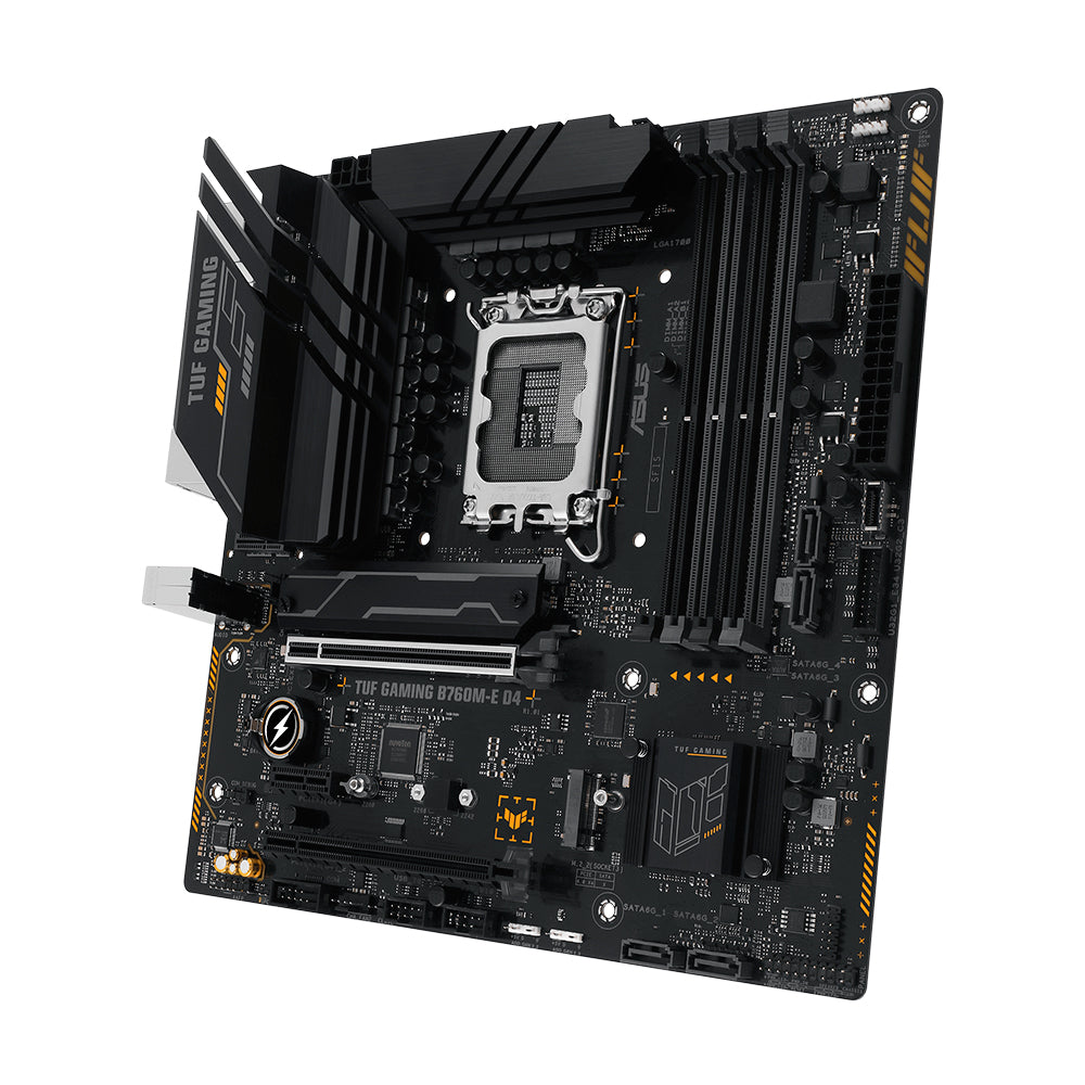 اللوحة الأم Asus TUF GAMING B760M E D4، LGA1700، DDR4