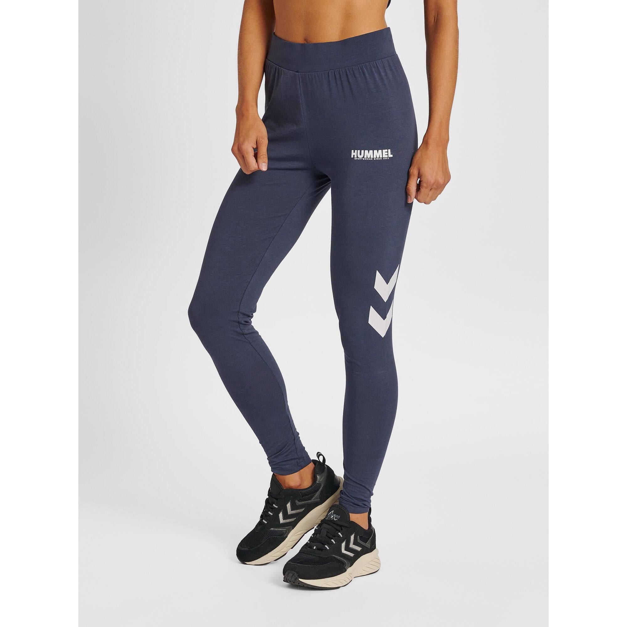 Hmllegacy Woman High Waist Tights Women's Leggings HUMMEL, Glacier Blue