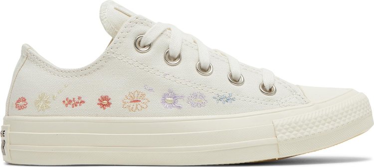 Sneakers Converse Wmns Chuck Taylor All Star Low Embroidered Floral - Egret, white