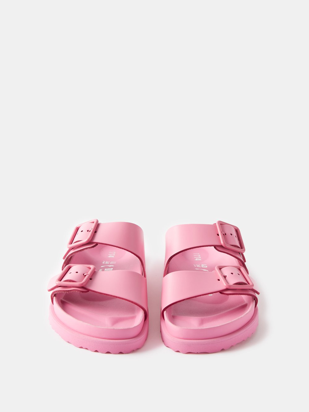 Arizona Birkenstock leather sandals, pink