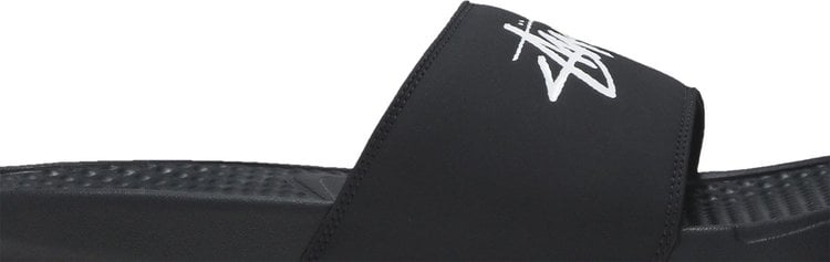 صندل Nike Stussy x Benassi 'Off Noir' باللون الأسود