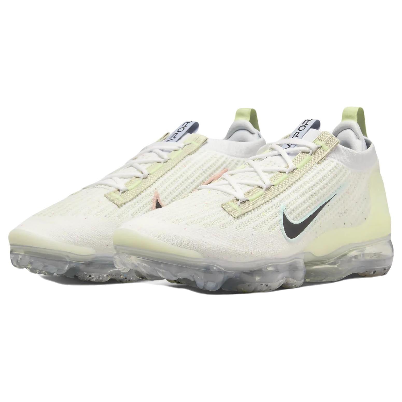 حذاء Nike Air VaporMax 2021 FK، أبيض/أصفر