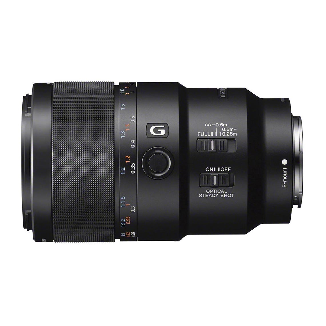 عدسة سوني FE 90mm f/2.8 Macro G OSS، باللون الأسود