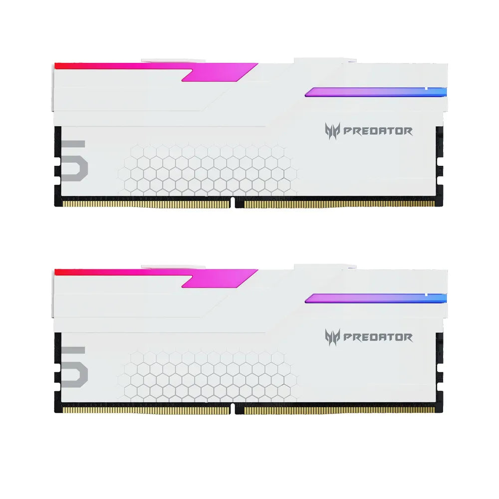 Acer Predator Hermes memory module, 64 GB DDR5 (2 x 32GB), 6400 MHz, BL.9BWWR.423, white