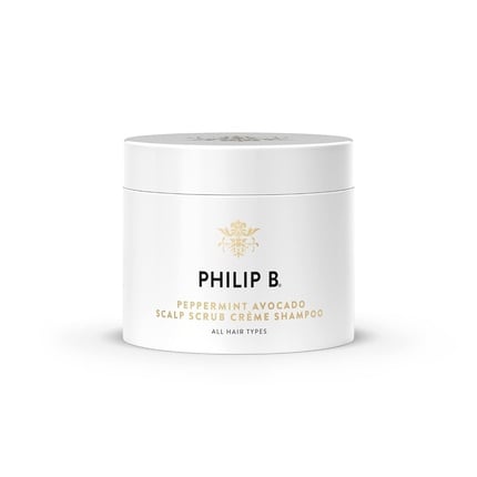 Philip B.  Scalp scrub with avocado and mint 8 fl oz - Creme Shampoo + Sea Salt Scalp Scrub witch hazel and aloe for all hair types