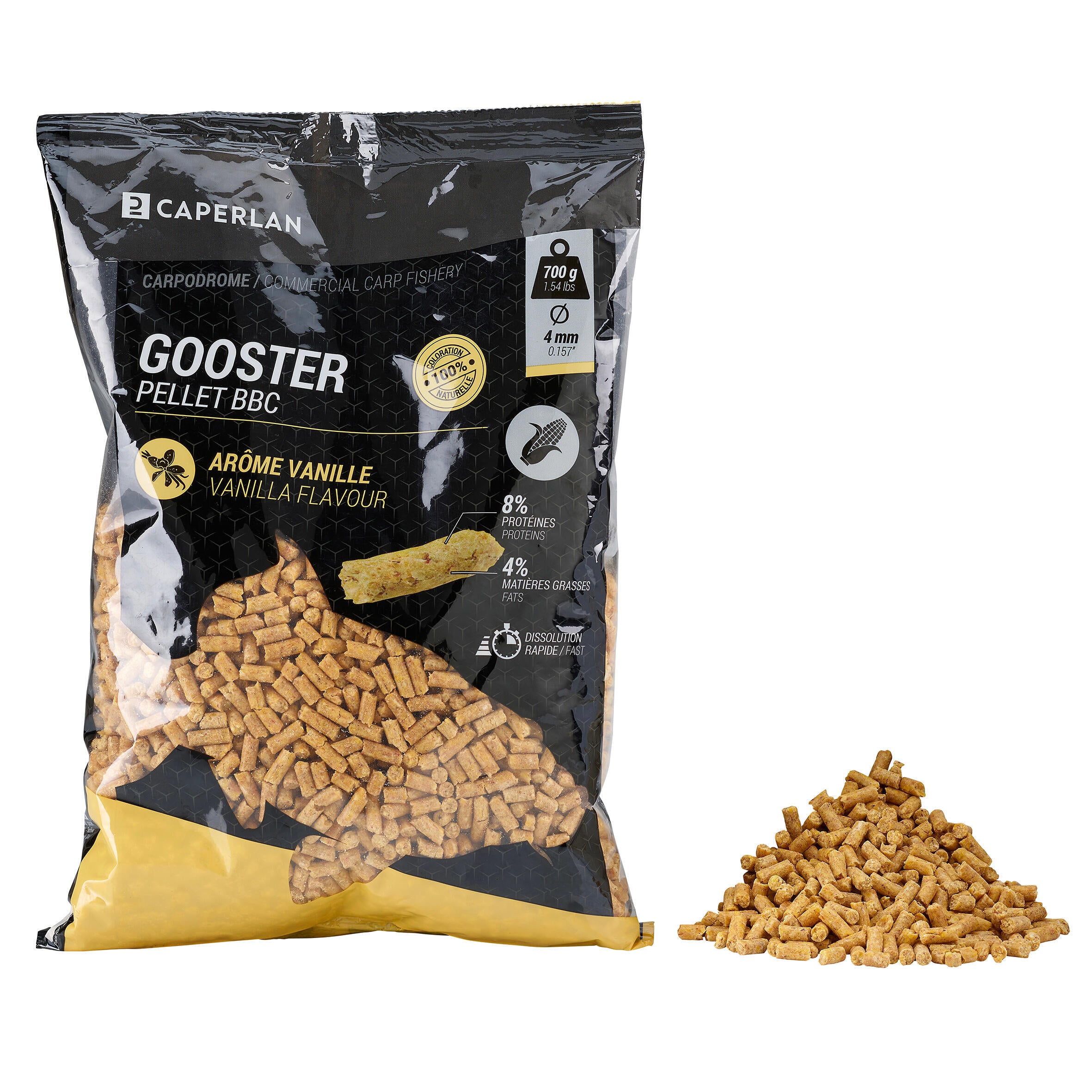 Pellets Gooster Babycorn Vanilla 4 mm 0.7 kg CAPERLAN