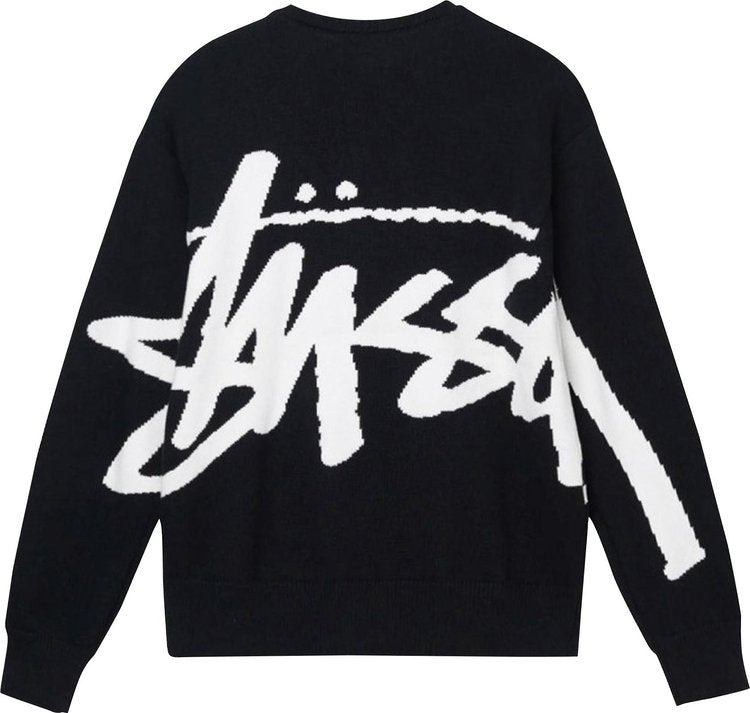 Stussy Stock Sweater 'Black', black