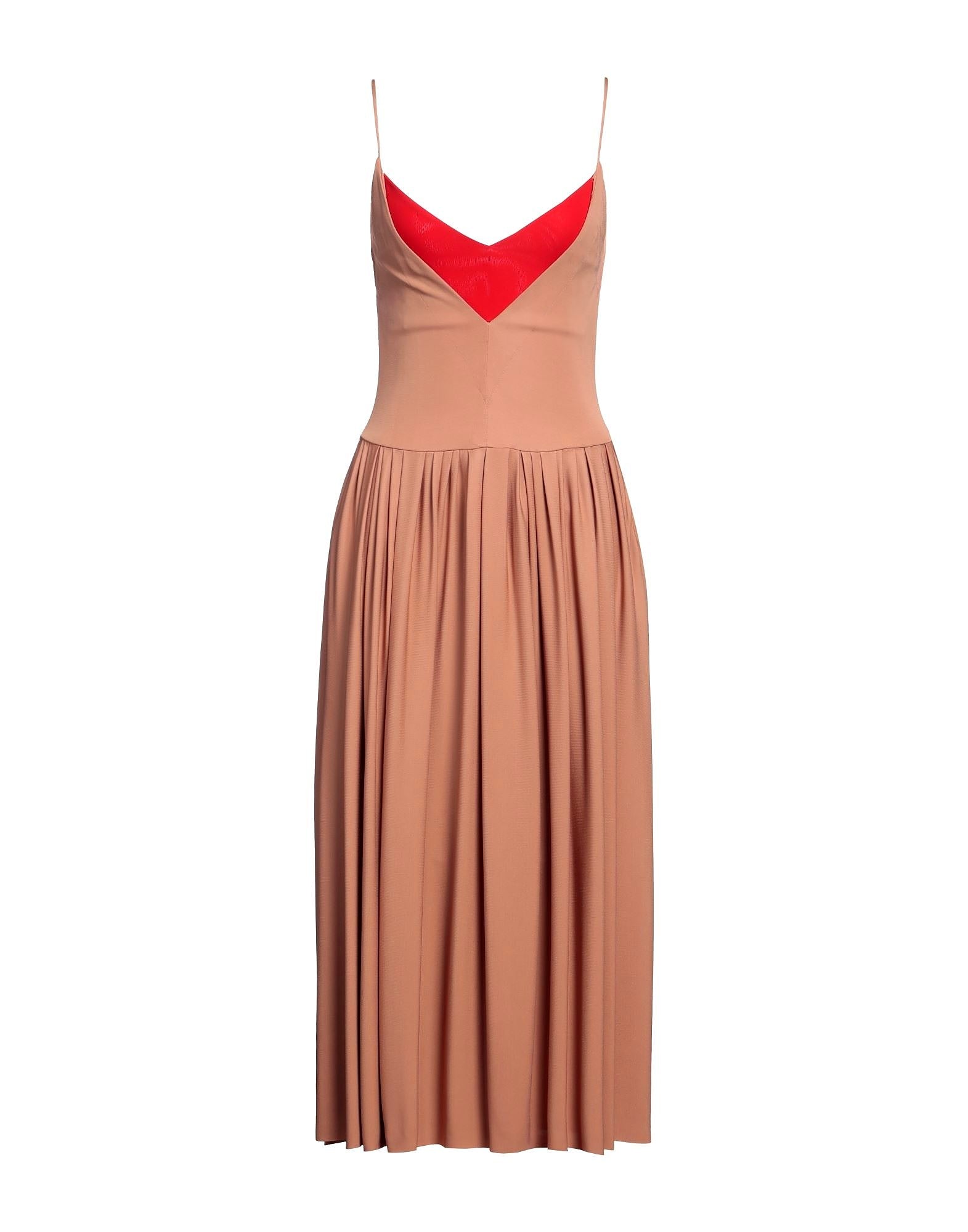 Victoria Beckham Midi Dress, beige