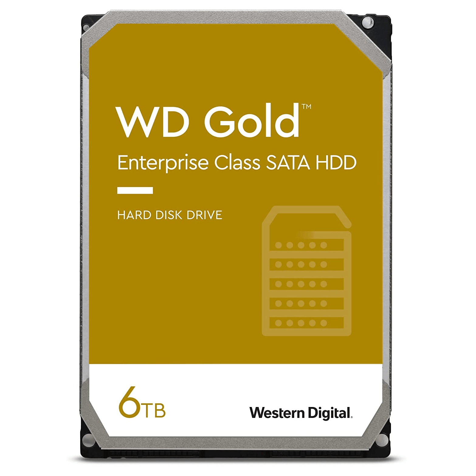 القرص الصلب ويسترن ديجيتال WD Gold سعة 6 تيرابايت مقاس 3.5 بوصة WD6003FRYZ