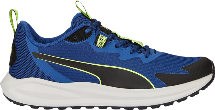 حذاء رياضي Puma Twitch Runner Trail Blazing Blue Lime Squeeze باللون الأزرق