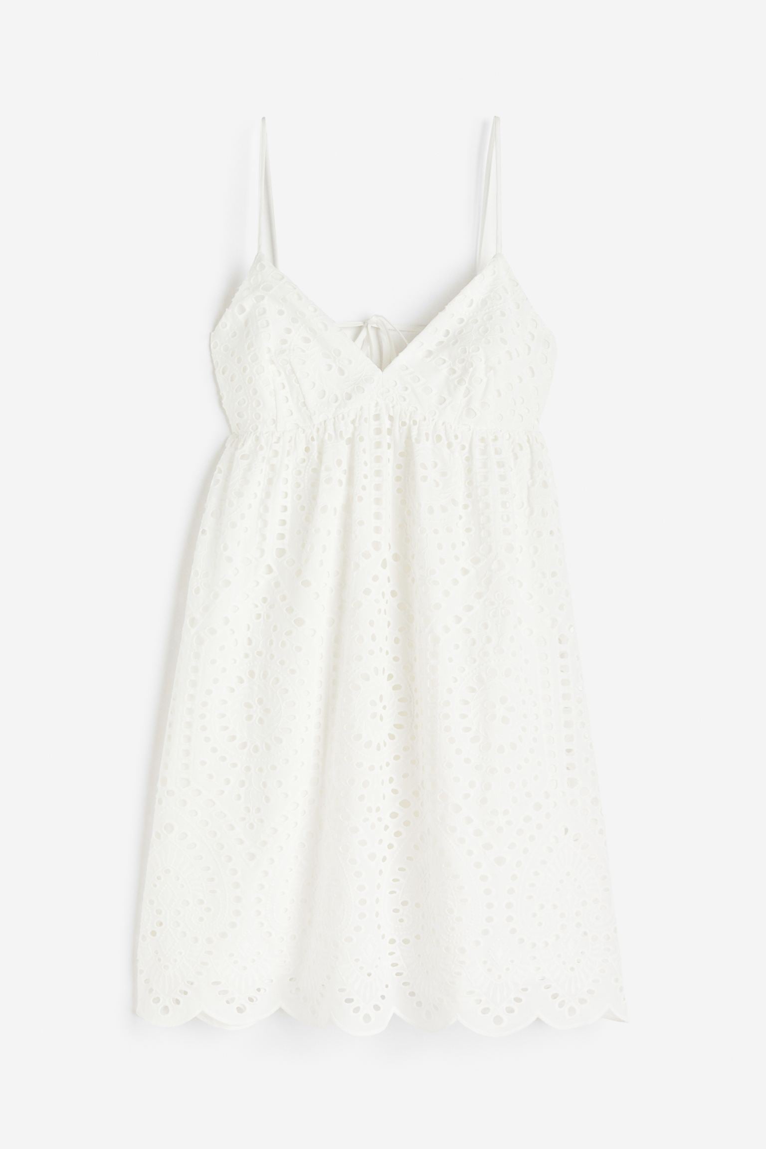 H&M Eyelet Embroidery dress, white