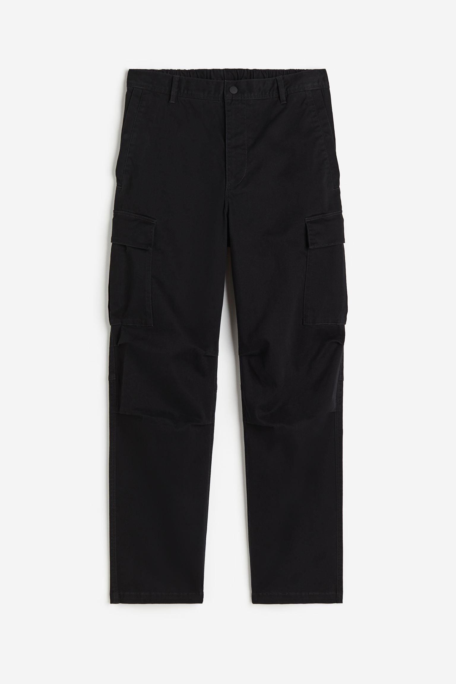 H&M Regular Fit Cargo Pants, black