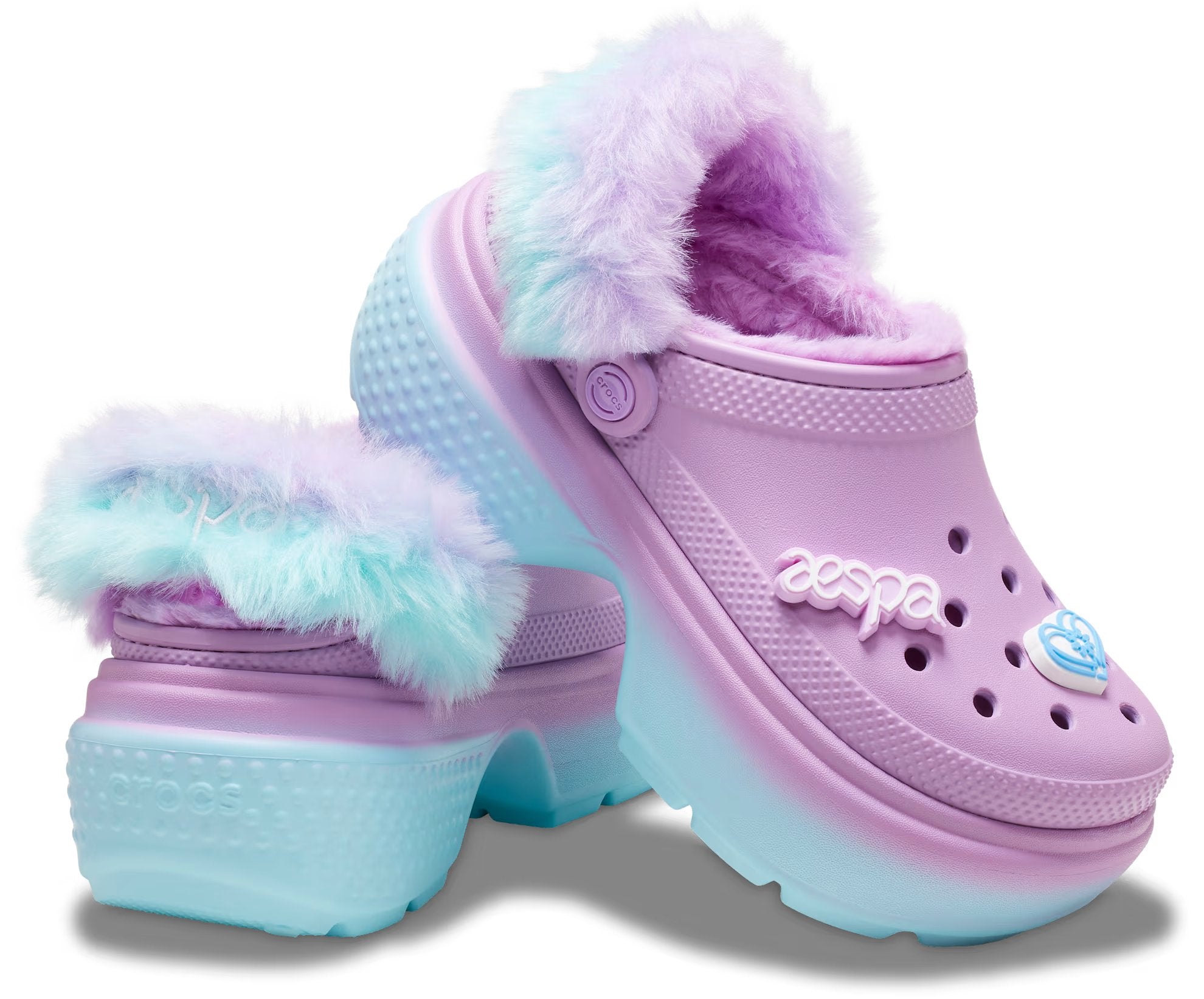 Crocs x Aespa Stomp Lined Clog, purple