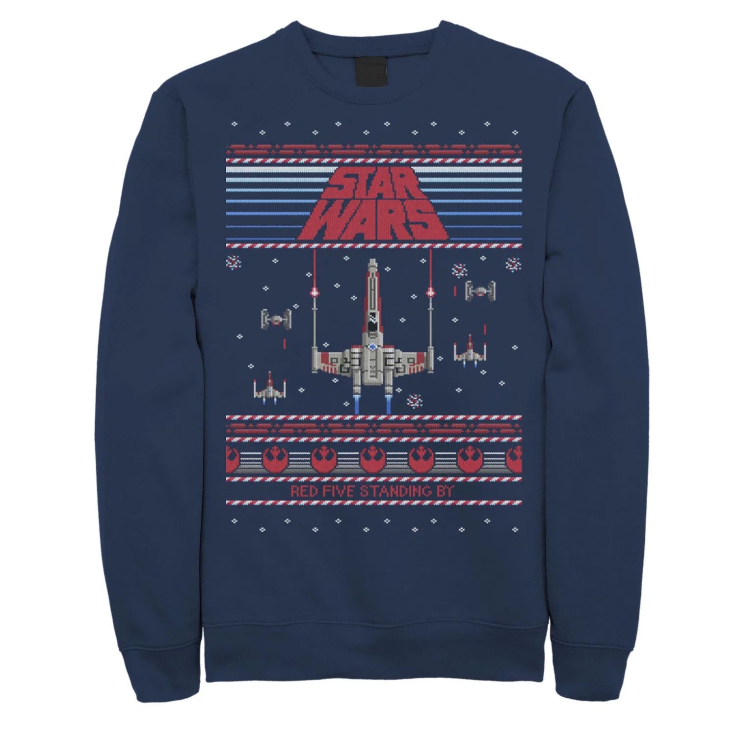 Men's red sweater Five Standing By Ugly Christmas Sweater Star Wars